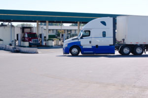 Truck at Gas Station Commercial Fuel Services | McPherson Oil