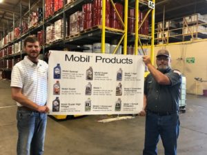 Mobil Products in Warehouse